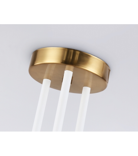 Светитльник Ambrella Light TR2521/6 WH/BS белый/латунь G9/6 max 10W D970*750