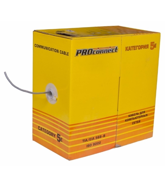 Кабель PROconnect Кабель UTP cat.5e 4 пары (305м) 0.51 мм CCA