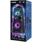 Колонка АС SVEN PS-750, черный (80 Вт, TWS, Bluetooth, FM, USB, microSD, LED-дисплей, 2х4400мА*ч), фото36