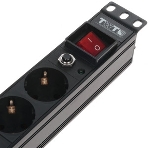 Блок распределения питания Lanmaster TWT-PDU19-10A8P-3.0 гор.размещ. 8xSchuko базовые 10A Schuko 3м, фото4