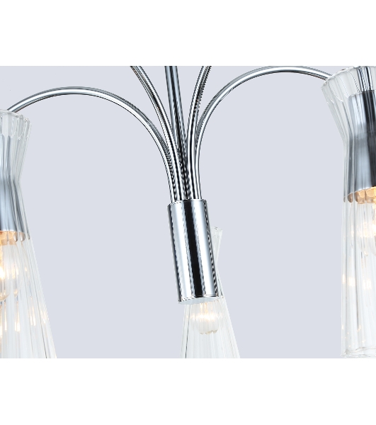 Люстра Ambrella light LH55651/5 СH/CL хром/прозрачный E14*5 max 40W D600*440