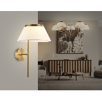 Настенный светильник Ambrella light LH72475 BS/WH латунь/белый Е14 max 40W 300*260*400, фото4