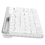 Клавиатура беспроводная A4Tech Fstyler FBK25, USB, Bluetooth/Радиоканал, белый/серый, фото23