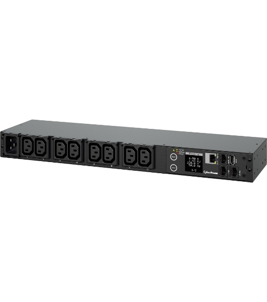 Блок распределения питания CyberPower PDU PDU41005 (PDU20SWHVIEC8FNET) 1U type, 16Amp, plug IEC 320 C20, (8) IEC 320 C13