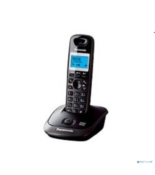 Телефон беспроводной (DECT) Panasonic KX-TG2521RUT (титан) АОН, Caller ID,спикерфон,голосовой АОН,полифония,цифровой автоответчик