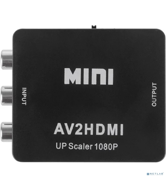 Конвертер Rexant 3 RCA на HDMI пластик, черный