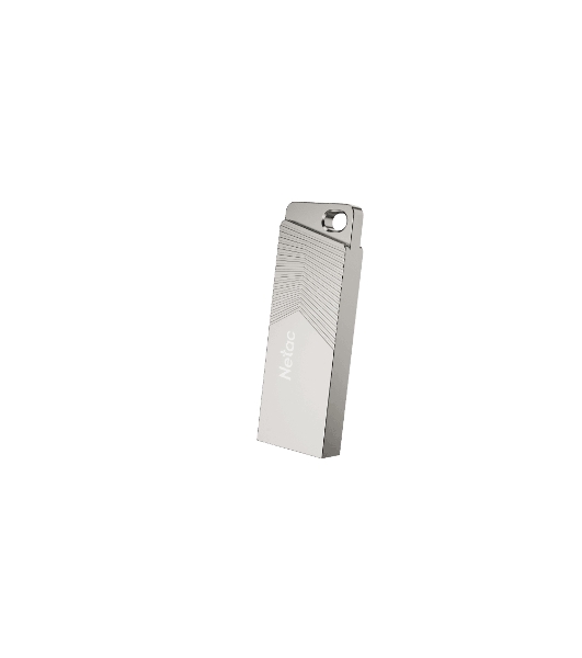 Флешка USB Netac UM1 (NT03UM1N-128G-32PN), 128Gb, USB 3.2, R/W 150/45, серебристый
