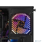 Компьютерный корпус Minitower ExeGate EX294384RUS Mistery R2 (mATX, без БП, 2*USB+1*USB 3.0, аудио, черный, 1 вент. 12см с RGb подсветкой и полоса на передней панели, боковая панель - закаленное стекло), фото13