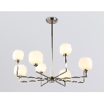 Люстра Ambrella light LH53003/8 SN/FR сатин никель/белый матовый G9*8 max 40W D830*680, фото7