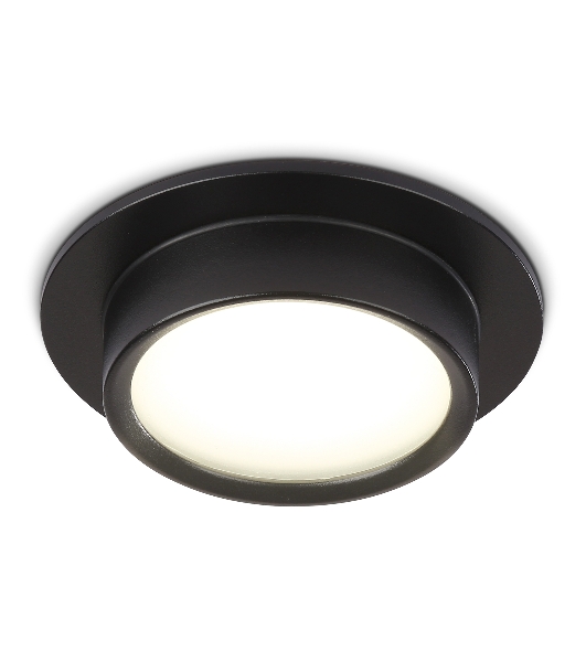 Светильник встраиваемый Ambrella light TN6735 BK черный IP44 GX53 D110*57
