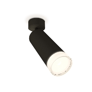 Светильник Ambrella Light XM6343011 SBK/FR/CL черный песок/белый матовый/прозрачный MR16 GU5.3 (A2210, C6343, N6241)