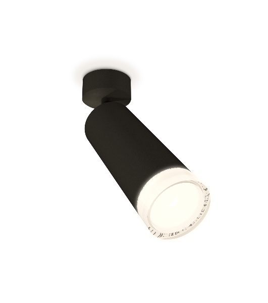 Светильник Ambrella Light XM6343011 SBK/FR/CL черный песок/белый матовый/прозрачный MR16 GU5.3 (A2210, C6343, N6241)