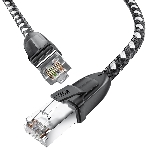 Патч-корд GCR PROF прямой 3.0m, UTP медь cat.6, STRONG черно-белый нейлон, ethernet high speed 10 Гбит/с, T568B, GCR-52778, фото8