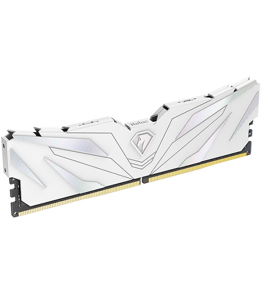 Оперативная память NETAC, DDR4, 16GB (1x16GB), 3200MHz, CL16, DIMM, с радиатором, белый