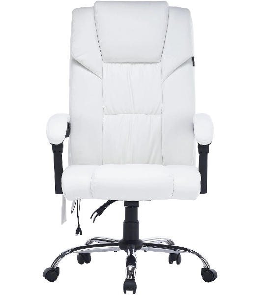 Кресло Cactus CS-CHR-OC02M-WT белый, экокожа