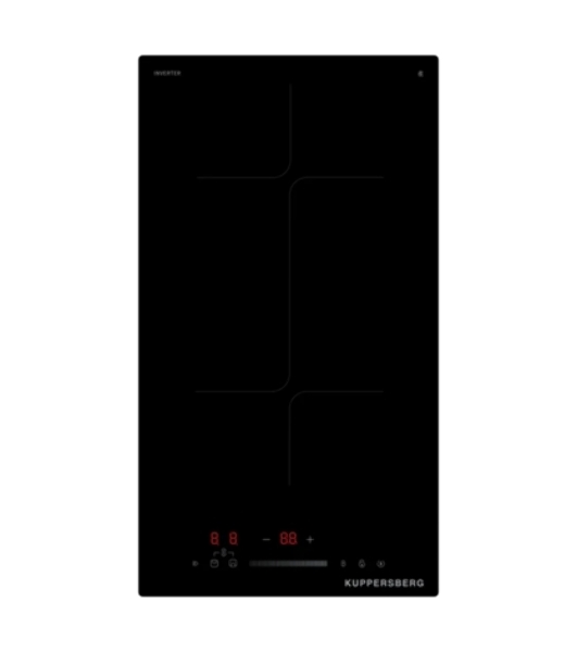 Индукционная варочная панель Kuppersberg ICI 316, 30 см, индукция, High-Tech, inverter, прямой край, 9 уровней мощности, бустер, Stop and Go, Flexi-zone, автоматическое отключение, таймер, индикатор остаточного тепла, сенсорное/слайдерное управление, черный