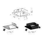 Корпус светильника C7902 SBK черный песок 90*90*H32mm MR16 GU5.3, фото8
