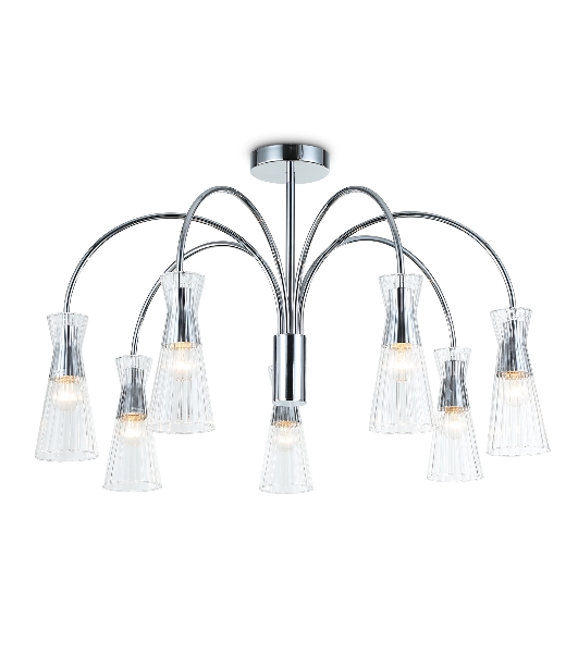 Люстра Ambrella light LH55653/7 СH/CL хром/прозрачный E14*7 max 40W D745*460