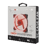 Вентилятор для корпуса Crown CMCF-12025S-1230 черный/красный, 120 мм, 1650 об/мин, 23 дБ, 3 pin, фото11
