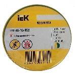 Изолента IEK UIZ-20-10-K52 0,18х19 мм желто-зеленая 20 метров IEK, фото3