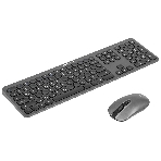 Комплект клавиатура+мышь Oklick 300M беспроводной, USB, 1600 DPI, серый/чёрный, фото28