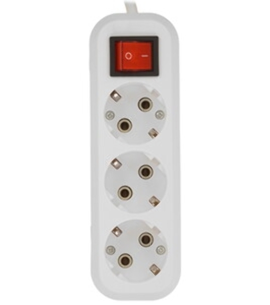 Удлинитель Smartbuy (SBE-16-3-1.5m-ZS) 3 роз х 1,5 м - белый