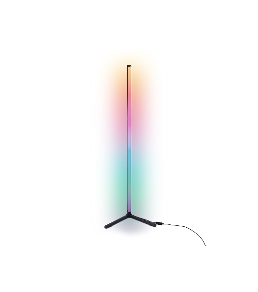 Светильник Ambrella light FL8022 BK черный LED 15W RGB D32*1250 (ПДУ РАДИО 2.4G)