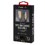 Кабель Crown USB - USB Type-C CMCU-3132C brown, фото5
