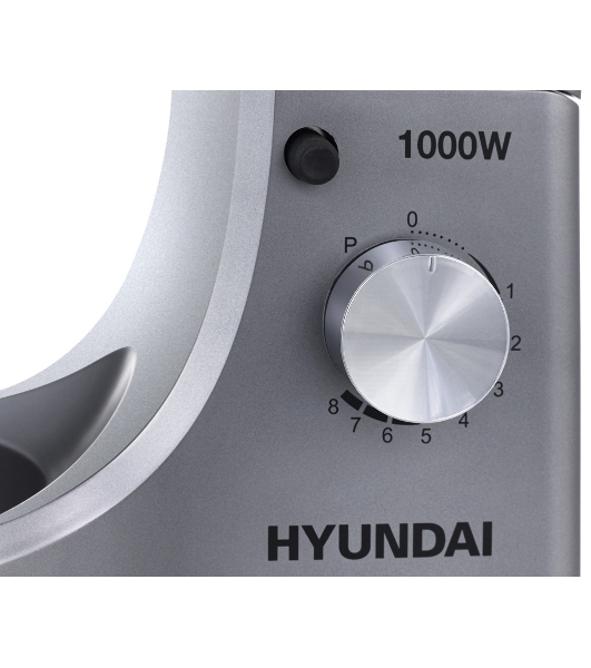 Миксер планетарный Hyundai HYM-S5451 1000 Вт, серый/черный