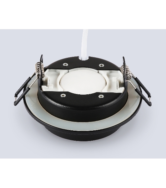 Светильник встраиваемый Ambrella light TN6735 BK черный IP44 GX53 D110*57