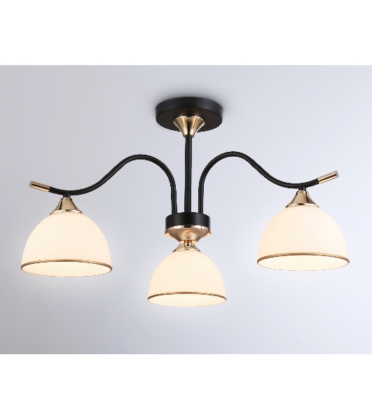 Светильник Ambrella light TR3161/3 BK/FGD черный/золото E27/3 max 60W D580*300