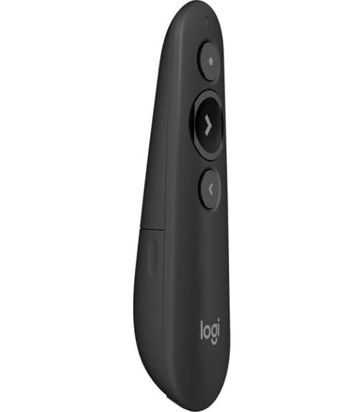 Презентер Logitech R500s Graphite черный, Bluetooth + 2.4 GHz, USB-ресивер, 3 программируемых кнопки, лазерная указка