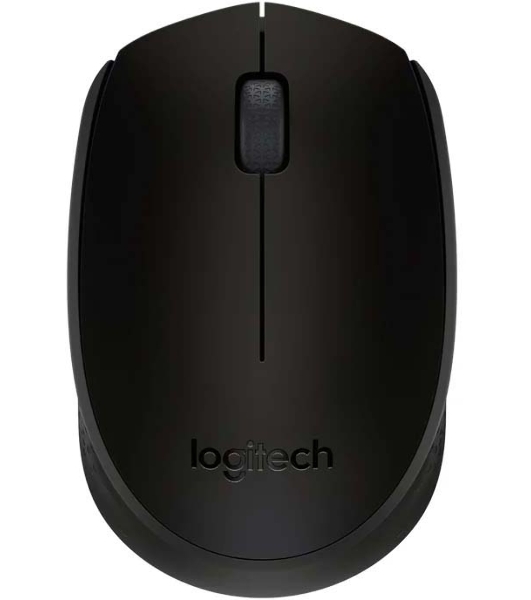 Мышь беспроводная Logitech M171 черный/серый, 1000 dpi, радиоканал, USB, кнопки - 3