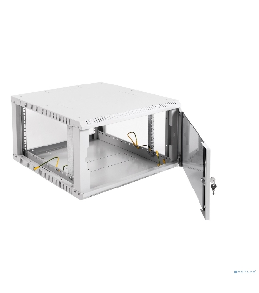 Шкаф телекоммуникационный настенный разборный 6U (600 x 650) дверь стекло