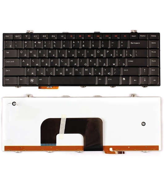 Клавиатура для ноутбука Dell Studio 14 14z 1440 1450 1457 черная с подсветкой