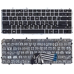 Клавиатура для ноутбука HP Envy 4-1000 Envy 6-1000 черная с серебристой рамкой, фото4