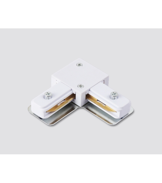 GL7163 WH белый коннектор угловой для однофазного шинопровода Standard 220V NEW 70*70*20