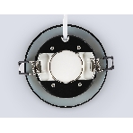 Светильник встраиваемый Ambrella light TN6735 BK черный IP44 GX53 D110*57, фото5