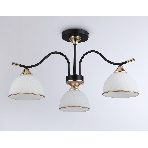 Светильник Ambrella light TR3161/3 BK/FGD черный/золото E27/3 max 60W D580*300, фото 1
