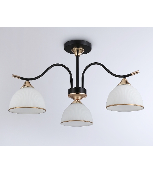 Светильник Ambrella light TR3161/3 BK/FGD черный/золото E27/3 max 60W D580*300