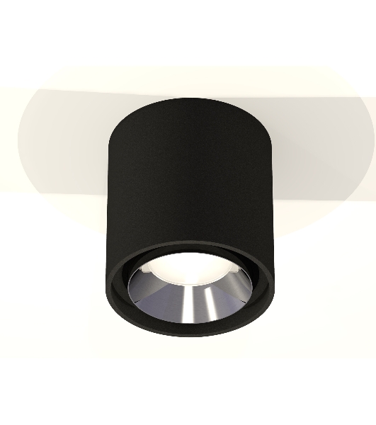 Светильник Ambrella Light XS7723003 SBK/PSL черный песок/серебро полированное MR16 GU5.3 (C7723, N7032)