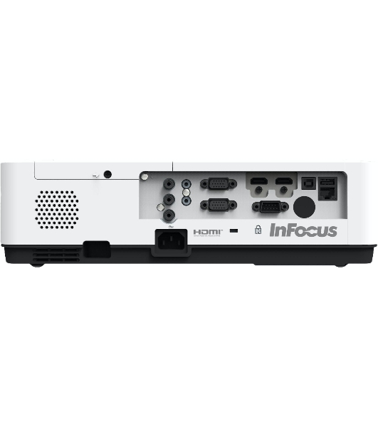 Проектор INFOCUS IN1024 3LCD, 4000 lm, XGA (1024x768), 50000:1, 1.481.78:1,3.5мм in,Composite video,Component,VGA IN х2, HDMI IN, Audio in(RCAх2), USB-A, USB B х2, VGA out, Audio 3.5мм out, лампа 20000ч.(ECO mode), RJ45,RS232, 1x16W, 31дБ, 3,3 кг