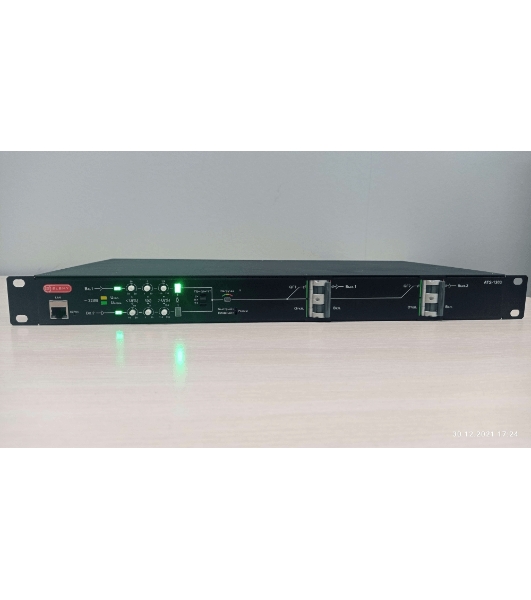 Автоматический ввод резерва Elemy ATS-1203/16/S/E/DO, 1U, 220B, 16A, Ethernet, Digital Output, in (2) C20, out (1) C19 (6) C13