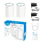Бесшовный Mesh роутер Cudy M1300 (M1300 2-PACK) AC1200 10/100/1000BASE-TX/Wi-Fi белый (упак.:2шт), фото3