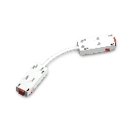 GL1109 WH белый коннектор питания гибкий для шинопровода Magnetic 220V 250*28.5*18, фото5