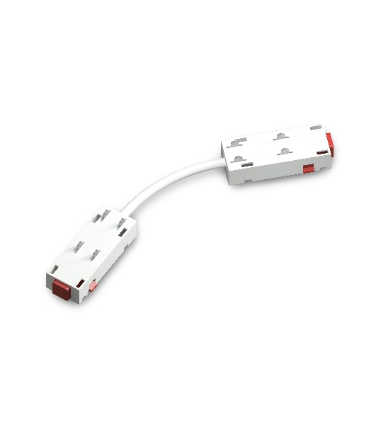 GL1109 WH белый коннектор питания гибкий для шинопровода Magnetic 220V 250*28.5*18