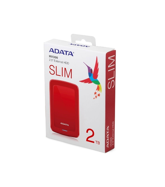 Внешний жесткий диск 2TB ADATA HV300, 2,5' , USB 3.1, красный