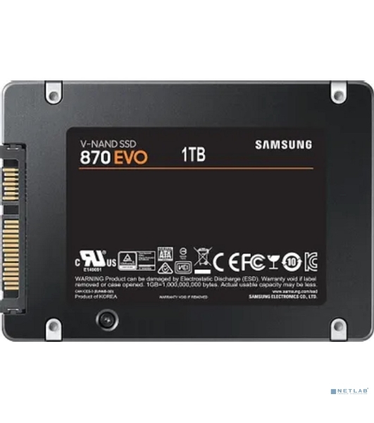 Жесткий диск SSD SAMSUNG SATA2.5' 1TB 6GB/S 870 EVO MZ-77E1T0B/AM