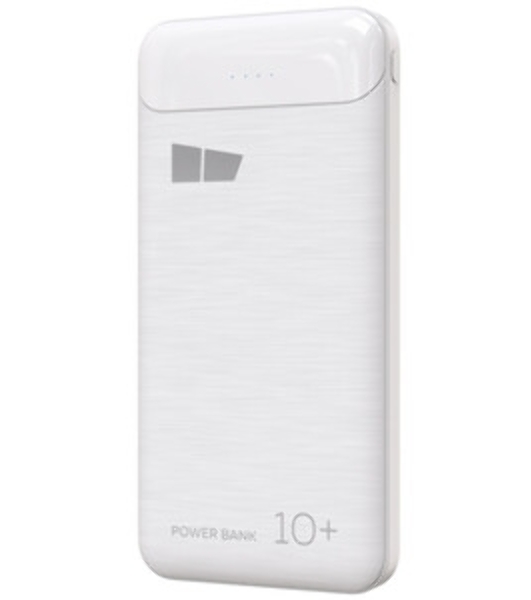 Портативный аккумулятор More choice (4620202550606) PB55-10 с кабелем 1USB 3.0A - 10000mAh белый