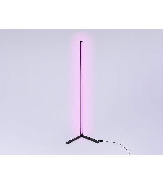 Светильник Ambrella light FL8022 BK черный LED 15W RGB D32*1250 (ПДУ РАДИО 2.4G)